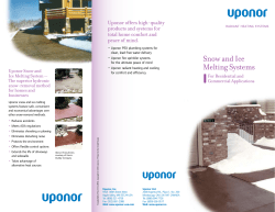 Snow and Ice Melting Systems