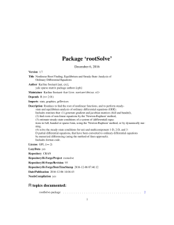 Package `rootSolve`