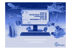 Best Practices Workshop: Overset Meshing