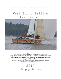 WSSA 2017 Race Book - West Sound Corinthian Yacht Club