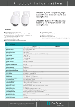 EPN 3600 &ndash; 6,35mm (1/4&rdquo;) 36x day/night outdoor IP speed dome