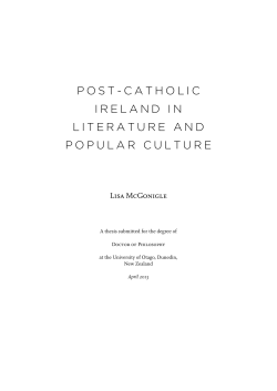 Post-Catholic Ireland in literature and popular culture