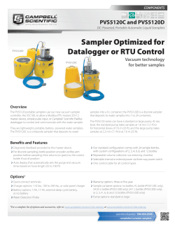 PVS5120C and PVS5120D DC-Powered, Portable Automatic Liquid
