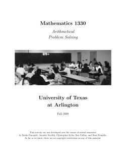 Here - UTA math education
