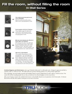 Fill the room, without filling the room In