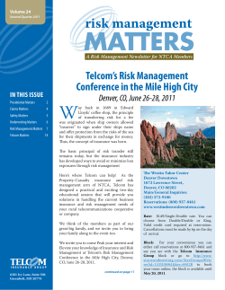 Telcom`s Risk Management Conference in the Mile High City