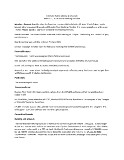 March 21, 7:00pm - Ellenville Public Library