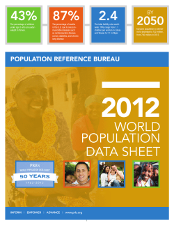 2012 World Population Data Sheet