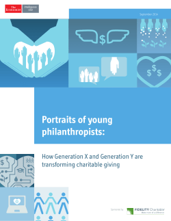 Portraits of young philanthropists