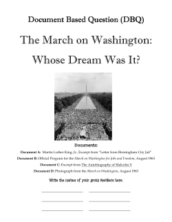 The March on Washington: Whose Dream Was It?