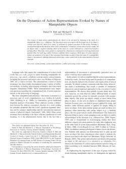 On the Dynamics of Action Representations Evoked by Names of