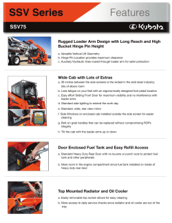 Rugged Loader Arm Design with Long Reach and High Bucket