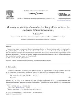 Mean-square stability of second-order Runge&ndash;Kutta methods for