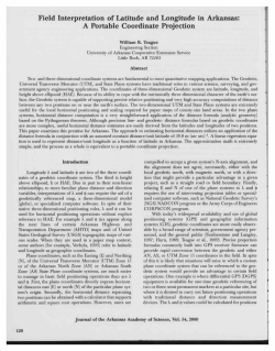 Field Interpretation of Latitude and Longitude in Arkansas: A