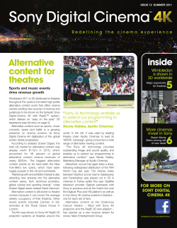 Alternative content for theatres