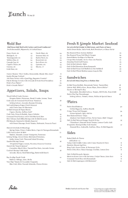 Appetizers, Salads, Soups Plates Sides Cold Bar