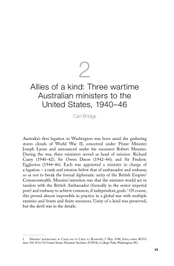 Allies of a kind: Three wartime Australian - ANU Press