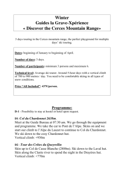Discover the Cerces Mountain Range