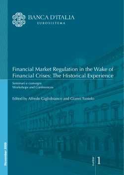 Financial Market Regulation in the Wake of Financial