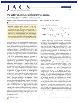 The Catalytic Asymmetric Fischer Indolization