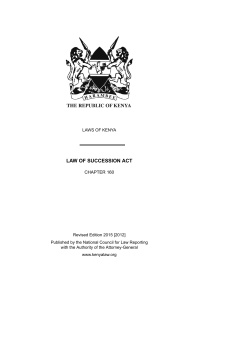 law of succession act