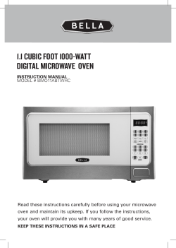 1.1 CUBIC FOOT 1000-WATT DIGITAL MICROWAVE OVEN