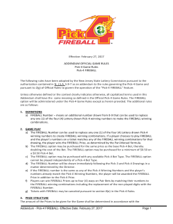 Pick-4 FIREBALL