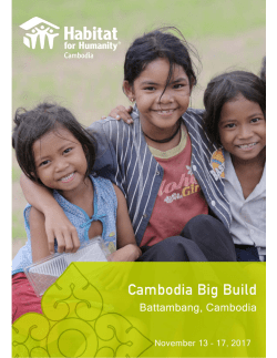 Cambodia Big Build – November 2017