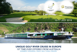 unique golf river cruise in europe 10-17 july 2018