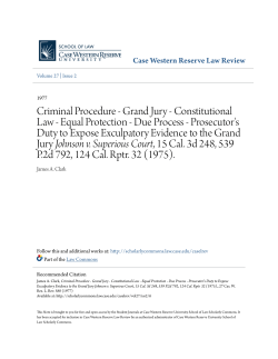 Grand Jury - Constitutional Law - Equal Protection