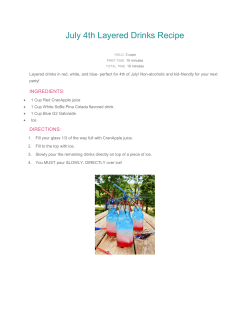 July 4th Layered Drinks Recipe