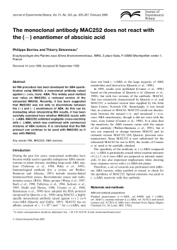 The monoclonal antibody MAC252 does not react with the