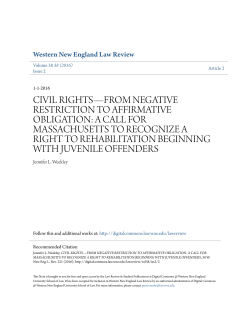 civil rights—from negative restriction to affirmative obligation: a call
