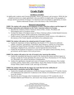 8th Grade Social Studies Standards