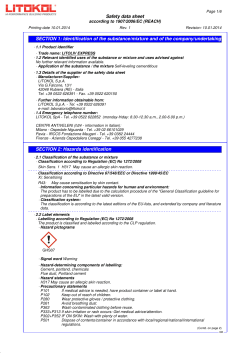 Safety data sheet SECTION 1