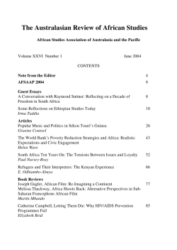 MacWilliam, S. (2004). The past, present and future of