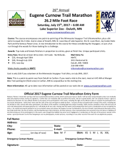 Eugene Curnow Trail Marathon Entry Form