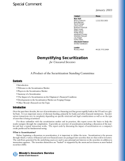Demystifying Securitization for Unsecured Investors