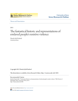 The fantastical historic and representations of enslaved people`s