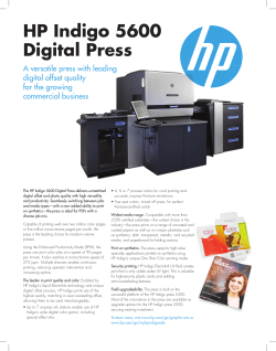 HP Indigo 5600 Digital Press
