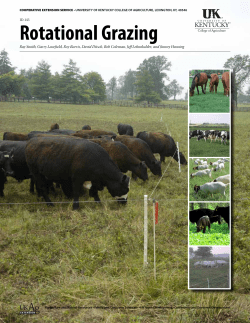 ID-143: Rotational Grazing - UK College of Agriculture