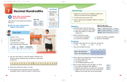 Decimal Hundredths - Mr.Kerley`s class Mr.Kerley`s class
