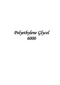 Polyethylene Glycol 6000