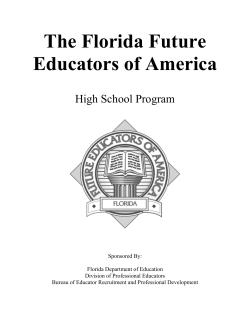 The Florida Future Educators of America
