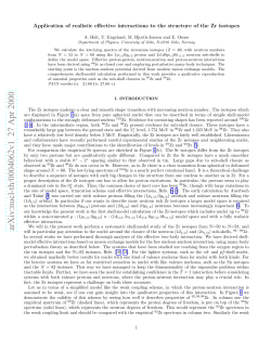 Application of realistic effective interactions to the structure of the Zr