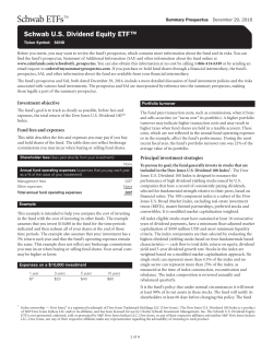 Schwab U.S. Dividend Equity ETF&trade;