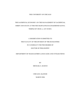 the sacrificial economy: on the management