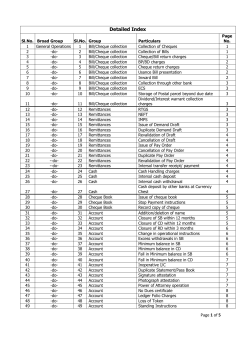 Service Charges - United Bank of India
