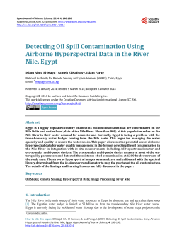 Detecting Oil Spill Contamination Using Airborne Hyperspectral