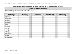 Spellings Spring 1 2017 ous PDF File